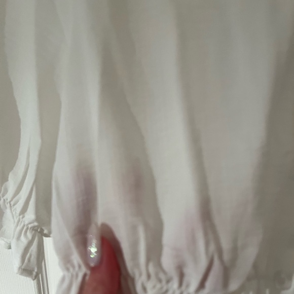 white ruffle blouse - Picture 5 of 5